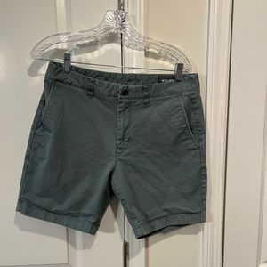 Bonobos Slim Skinny 7inch Shorts in Aquamarine Color. 32in Waist